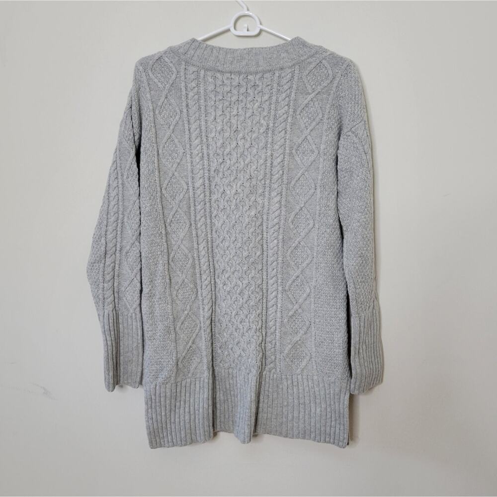 J Crew Cable-Knit Patchwork Tunic Sweateritem K24… - image 3